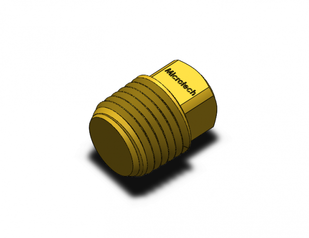 Square Head Plug Male Solid